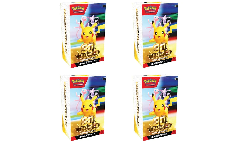 2026 Pokémon Mega Evolution 30th Celebration Booster Bundle 4x Lot