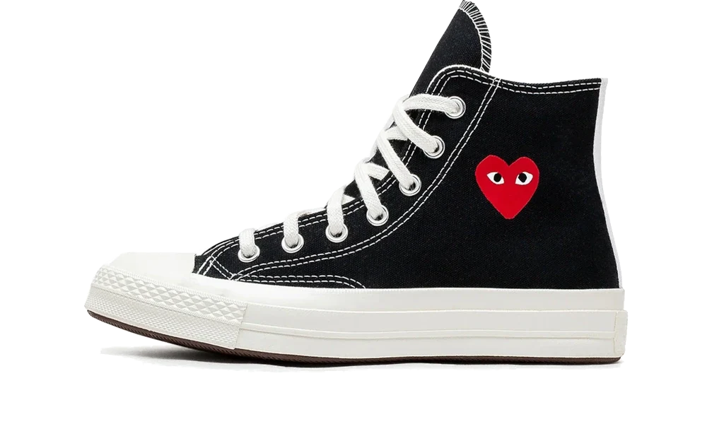 Comme des Garçons Single Heart Chuck 70 Black High