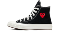 Comme des Garçons Single Heart Chuck 70 Black High
