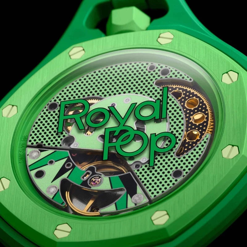 Audemars Piguet Royal Pop Collection Pocket Watch Green Eight