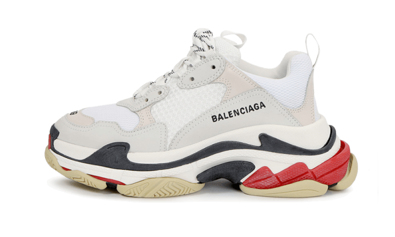 Triple S White Black Red