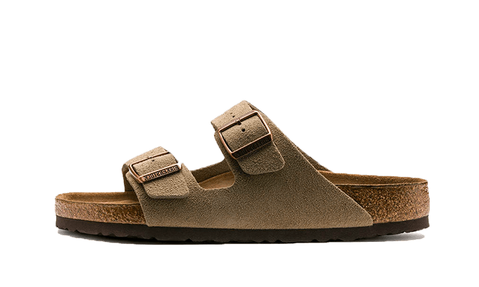 Arizona Suede Leather Soft Footbed Taupe