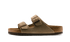 Arizona Suede Leather Soft Footbed Taupe