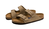 Arizona Suede Leather Soft Footbed Taupe