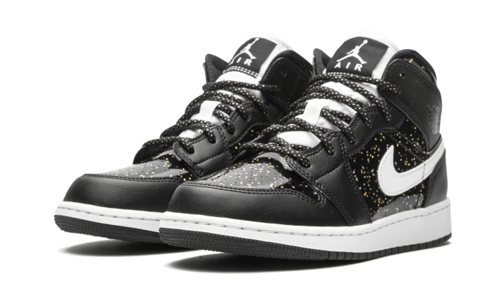 Air Jordan 1 Mid Black Speckle