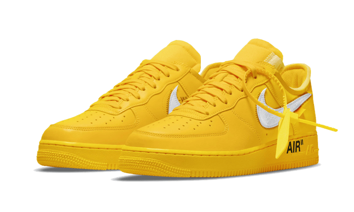 Air Force 1 Low Off-White University Gold Metallic Silber