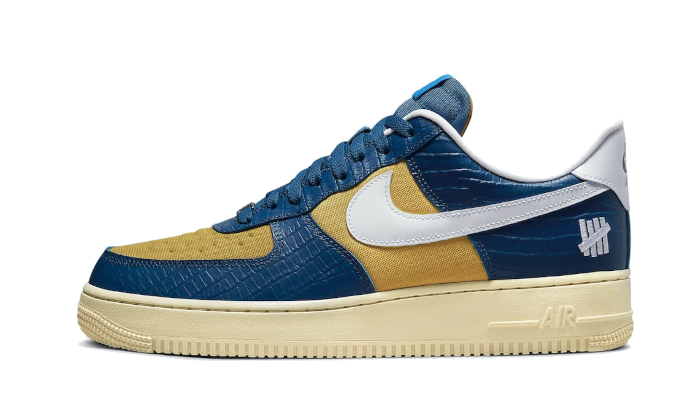 Air Force 1 Low SP Undefeated 5 On It Blue Yellow Croc