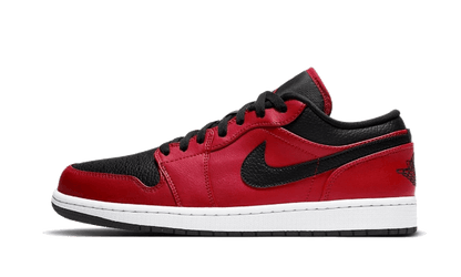 Air Jordan 1 Low Reverse Bred Pebbled Swoosh