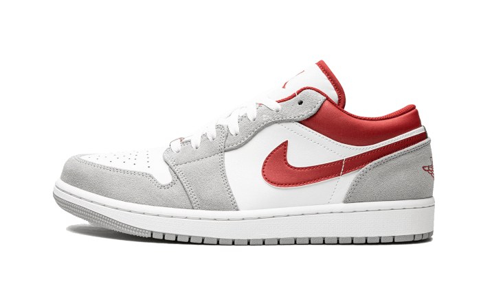 Air Jordan 1 Low SE Light Smoke Grey Gym Red