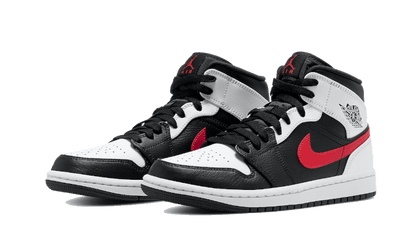 Air Jordan 1 Mid Black Chile Red White