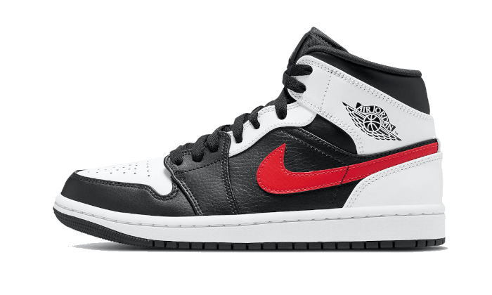 Air Jordan 1 Mid Black Chile Red White