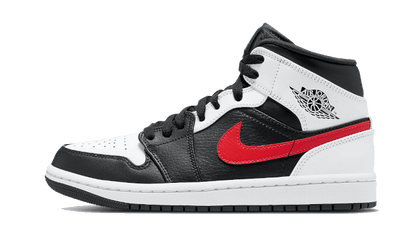 Air Jordan 1 Mid Schwarz Chile Rot Weiß