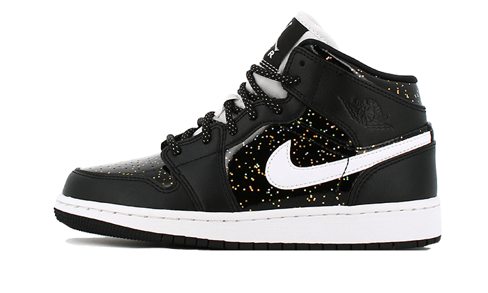 Air Jordan 1 Mid Black Speckle