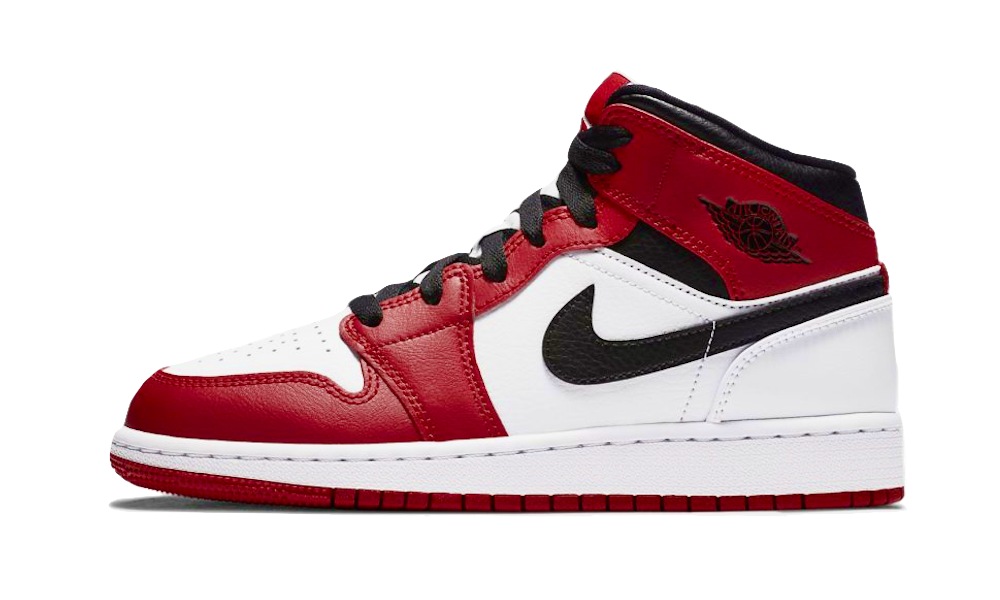 Air Jordan 1 Mid Chicago Weiß