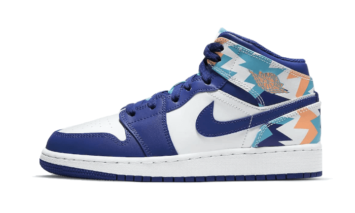 Air Jordan 1 Mid Geometrischer Druck