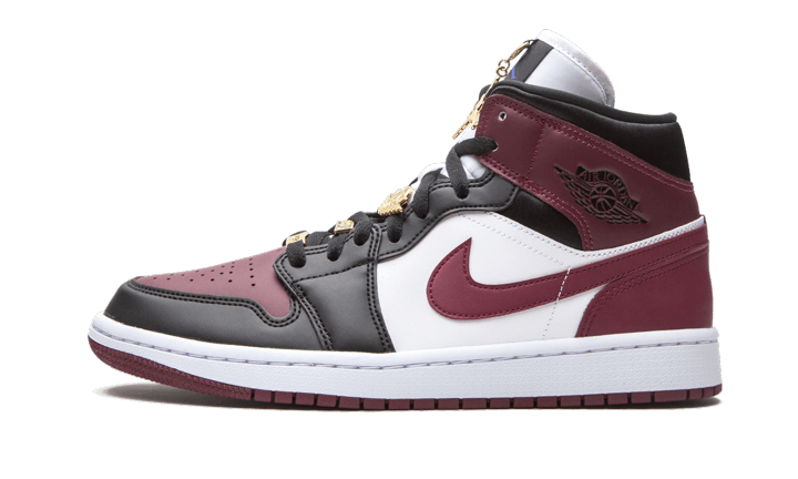 Air Jordan 1 Mid SE Schwarz Dark Beetroot