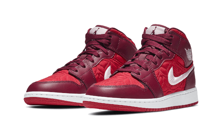 Air Jordan 1 Mid SE Red Quilt