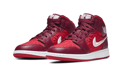 Air Jordan 1 Mid SE Red Quilt