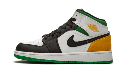 Air Jordan 1 Mid SE White Laser Orange Lucky Green