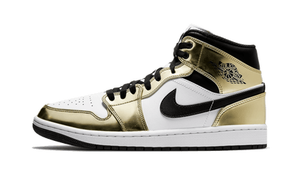 Air Jordan 1 Mid White Metallic Gold