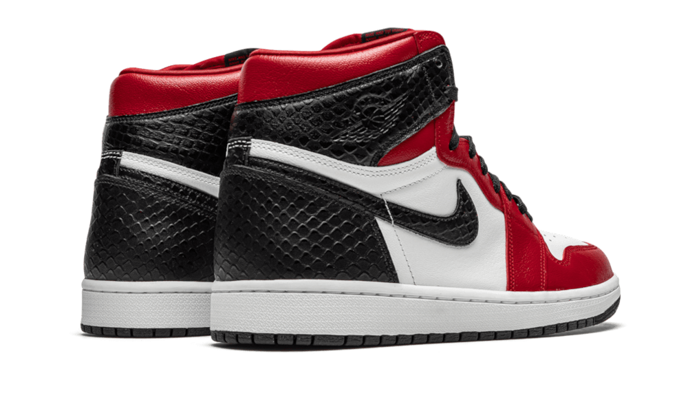 Satin Jordan High Rouge Noir Air Jordan Retro High Satin Snake
