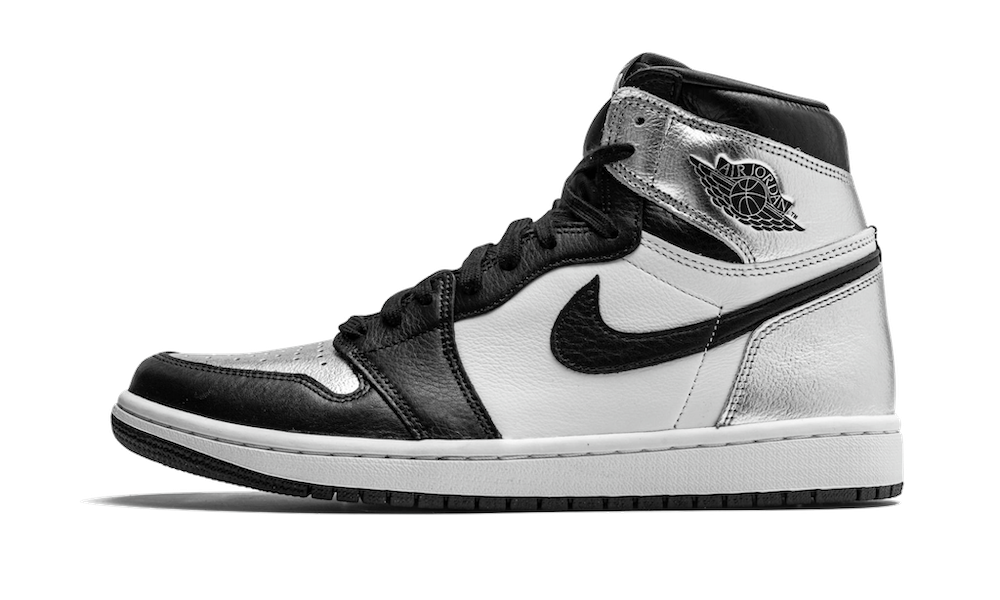 Air Jordan 1 Retro High Silber Zehen