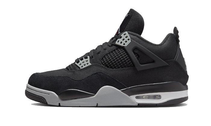 Air Jordan 4 Schwarzes Segeltuch