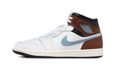 Air Jordan 1 Retro Mid SE Brown Blue Grey