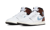 Air Jordan 1 Retro Mid SE Brown Blue Grey