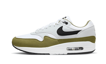 Air Max 1 White Black Medium Olive