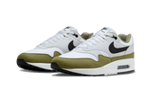 Air Max 1 White Black Medium Olive