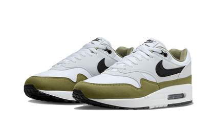 Air Max 1 White Black Medium Olive