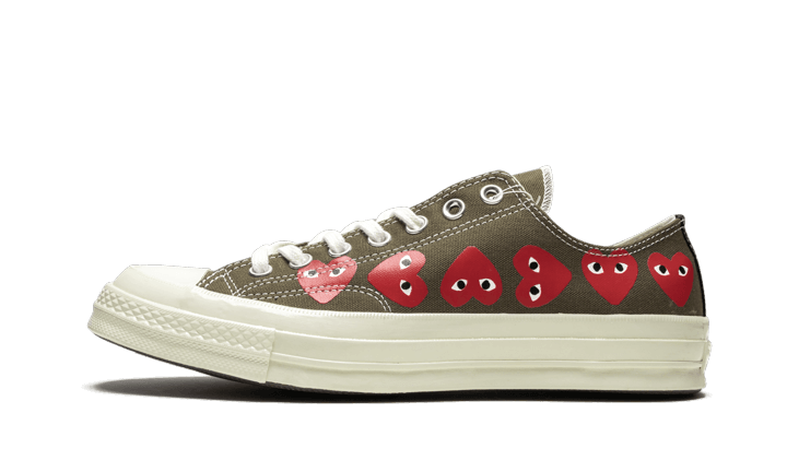 Chuck Taylor All-Star 70s Ox Comme des Garçons PLAY Multi Heart Green