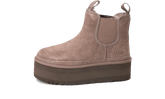 Neumel Platform Chelsea Boot Smoke Plum