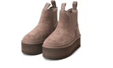 Neumel Platform Chelsea Boot Smoke Plum
