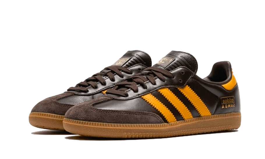 Samba OG Dark Brown Yellow