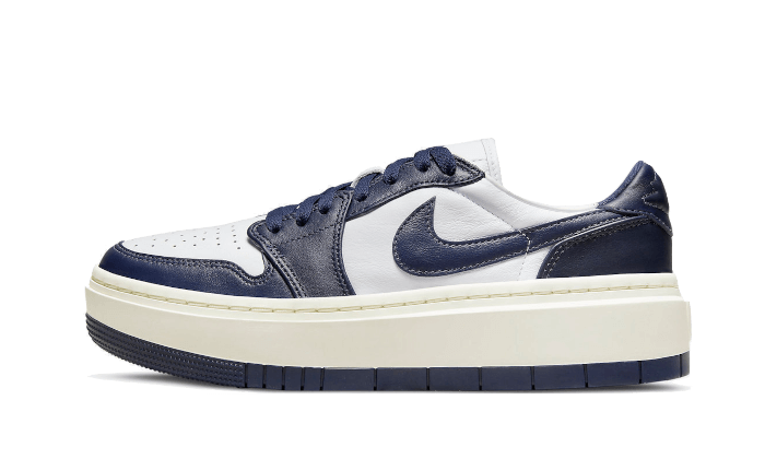 Air Jordan 1 Low Elevate White Midnight Navy Sail