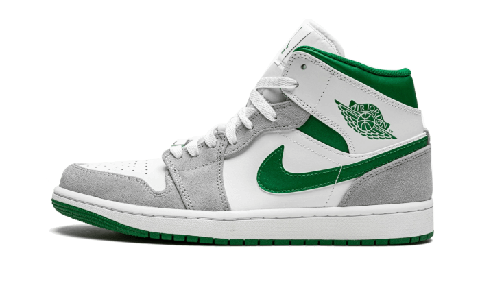 Air Jordan 1 Mid Grau Grün