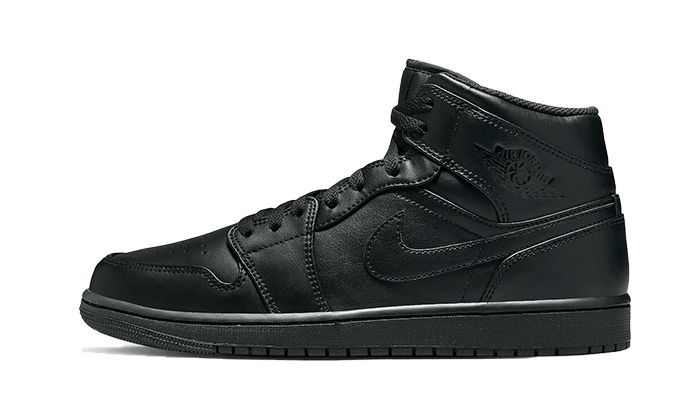 Air Jordan 1 Mid Triple Black (2022) - 554724-093