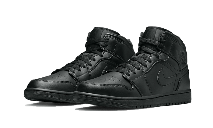 Air Jordan 1 Mid Triple Black (2022) - 554724-093