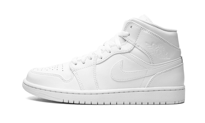 Air Jordan 1 Mid Triple White (2022) - 554724-136