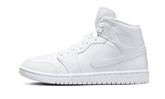 Air Jordan 1 Mid Triple White Patent Swoosh - DV0991-111