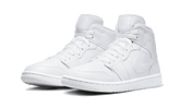 Air Jordan 1 Mid Triple White Patent Swoosh - DV0991-111