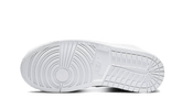 Air Jordan 1 Mid Triple White Patent Swoosh - DV0991-111