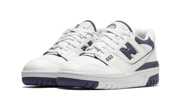 New Balance 550 White Dark Mercury - BBW550BA