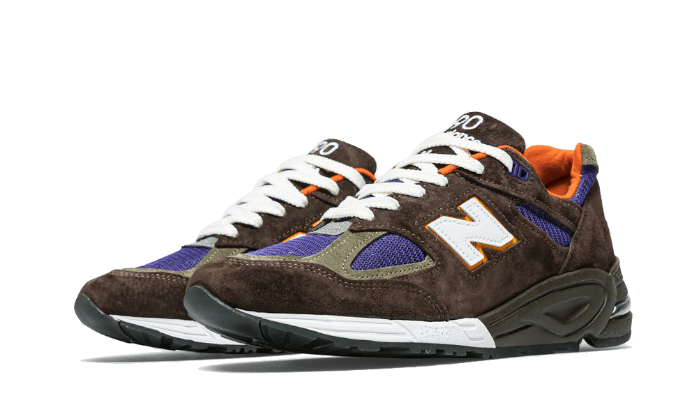 New Balance 990 V2 Made In Usa Brown Purple - M990BR2