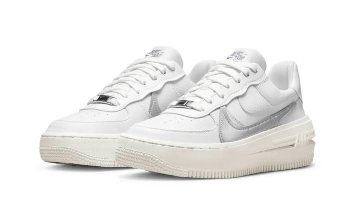 Air Force 1 Low Platform Summit White Metallic Silver