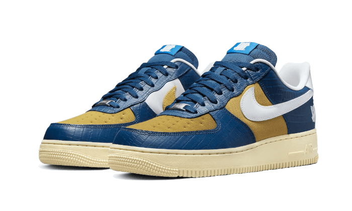 Nike Air Force 1 Low SP Undefeated 5 On It Blue Yellow Croc - DM8462-400