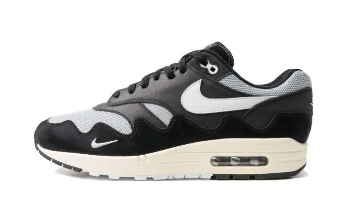 Nike Air Max 1 Patta Black Grey (Special Box + Bracelet) - DQ0299-001