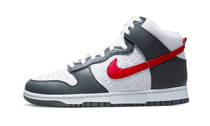 Nike Dunk High Embossed Basketball Grey Red - FD0668-001